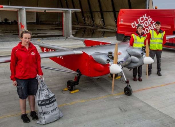 英國皇家郵政試行無人機投遞至偏遠(yuǎn)島嶼(圖1)